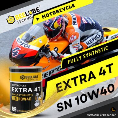 BEELUBE MOTORCYCLE EXTRA 4T 10W40 – JASO MA2 