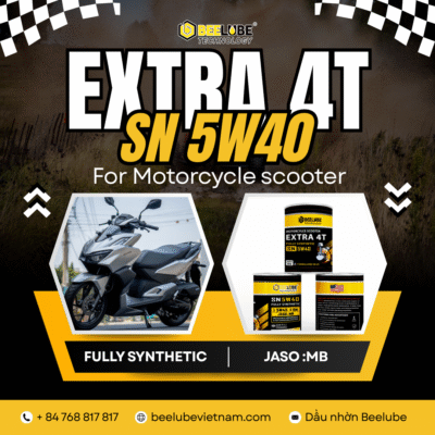 BEELUBE MOTORCYCLE EXTRA 4T 5W40 – DẦU NHỚT XE MÁY 5W40 CAO CẤP - TỐI ƯU CÔNG SUẤT ĐỘNG CƠ