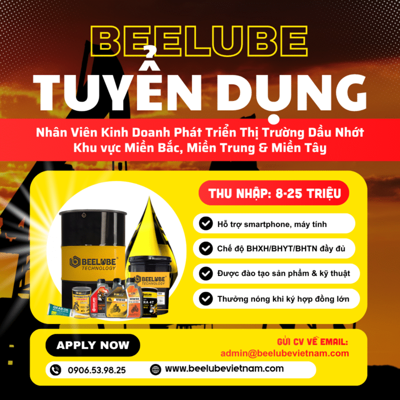 Tuyển Dụng Nhân Viên Kinh Doanh Dầu Nhớt Beelube beelube tuyen dung sale