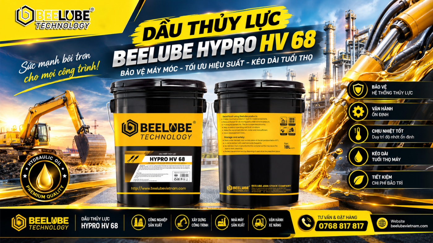 Dầu thủy lực BEELUBE HYPRO HV 68 – Bôi trơn công nghiệp bl1090